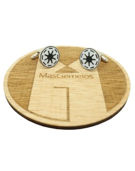 Boutons de manchette avec le symbole de la République Galactique SW