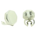 Cubrebotones para camisa octogono Plata de ley 925