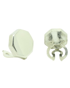 Shirt button covers octogonal 925 Sterling silver