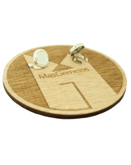 Sterling Silver Round Button Covers  2