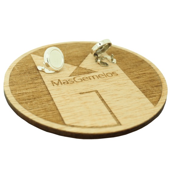 Sterling Silver Round Button Covers 