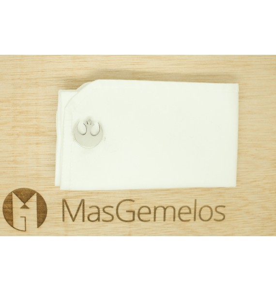 أزرار أكمام قميص Star Wars Rebel Alliance مصنوعة من الفضة الإسترلينية