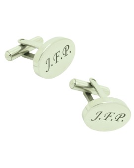 Gemelos para camisa personalizados Iniciales J.F.P