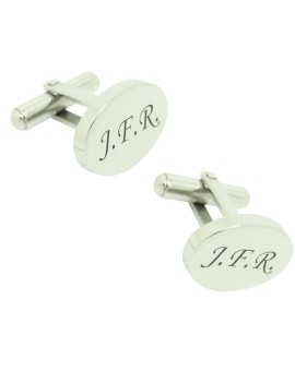 Gemelos de camisa grabados en acero con tus iniciales