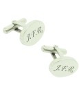 Shirt cufflinks engraved in steel with your initials