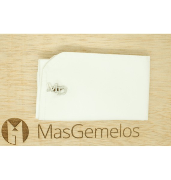 Gemelli personalizzati per camicia con due iniziali in Sterling 925
