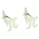 Cufflinks for shirt with Pi symbol
