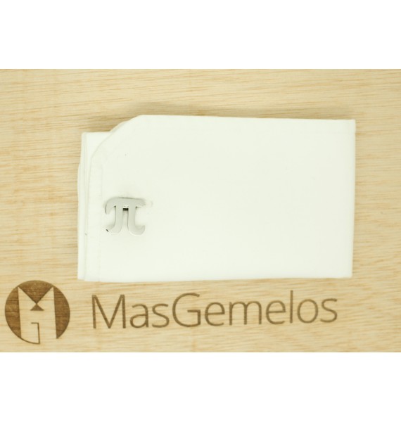 Pi-Symbol-Buchstaben-Manschettenknöpfe für Hemd
