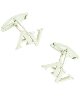 Gemelli di camicia su misura due iniziali spostate AV 925 argento