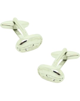 Silver Coffee Bean Cufflinks