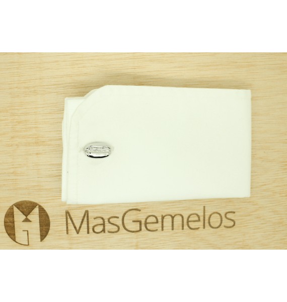 Gemelli da polso Granello di caffè argento