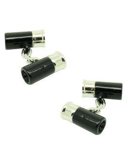 Black Gun Cartridge Cufflinks
