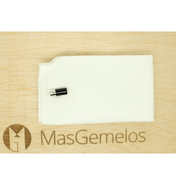 Gemelli da polso neri a doppia cartuccia Neri