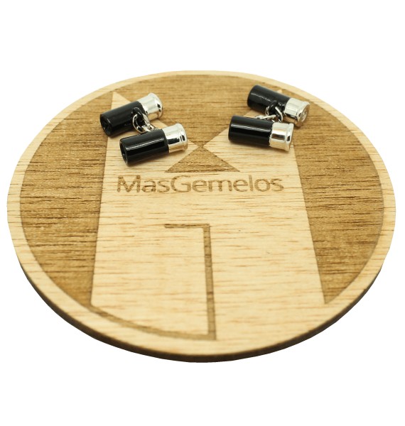 Gemelos Cartucho doble negro Negro