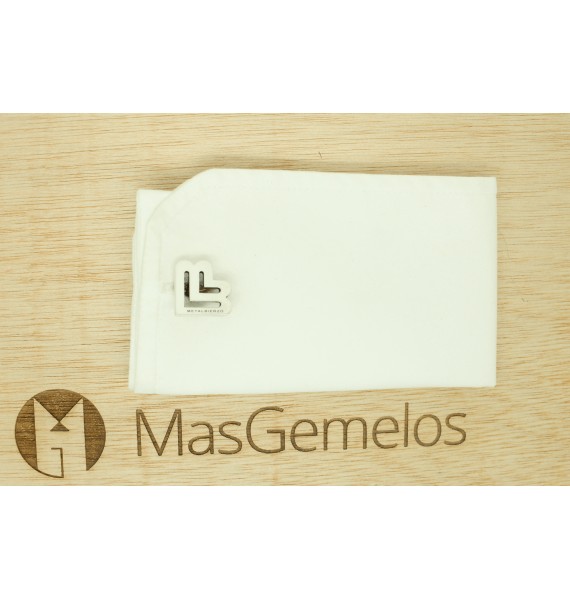 Gemelos para camisa personalizado empresa Metalbierzo Plata de ley 925 puño camisa