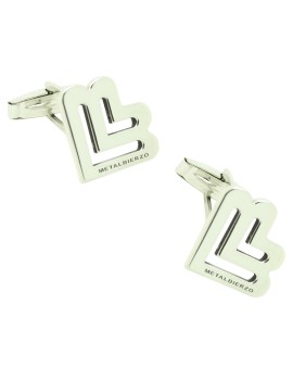 Gemelos para camisa personalizado empresa Metalbierzo Plata de ley 925