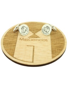 Gemelli da polso Simba IL RE LEONE e Nomi e data Argento Sterling 925 2