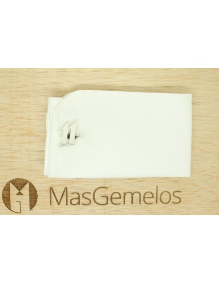 Gemelli per camicia Numeri 11 personalizzati tipo di carattere Argento