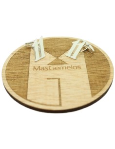 Boutons de manchette pour chemise Numéros 11 personnalisés type de pol 2