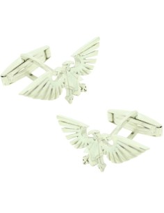 Boutons de manchette Aigle Impérial Warhammer 40k Argent 925 PREMIUM