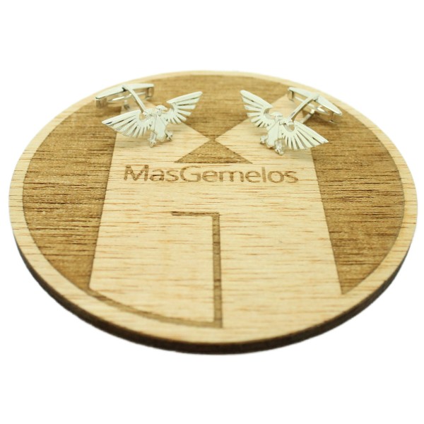 Boutons de manchette Aigle Impérial Warhammer 40k Argent 925 PREMIUM