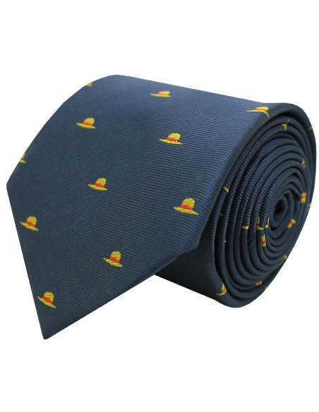 Cravate de chapeau une pièce bleu marine