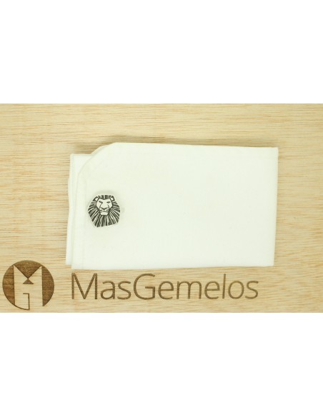 Boutons de manchette personnalisés en argent sterling 925 Le Roi Lion