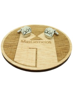 Boutons de manchette en acier personnalisés pour chemise conçus sur pa 2