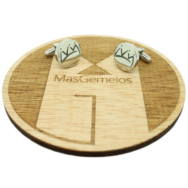 Boutons de manchette en acier personnalisés pour chemise conçus sur pa