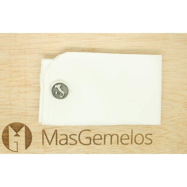 Gemelli da polso personalizzati Mappa Italia Argento 925