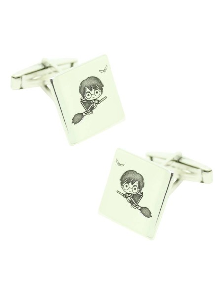 Gemelli per camicia personalizzati Harry Potter Argento 925