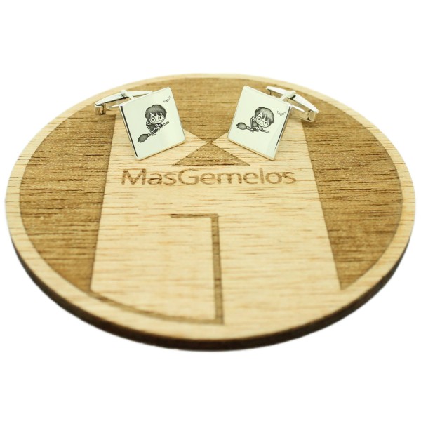 Boutons de manchette personnalisés Harry Potter Argent sterling 925