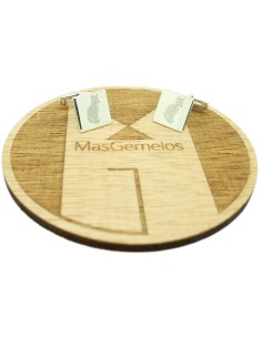 Boutons de manchette sur mesure design de chat Argent sterling 925 2