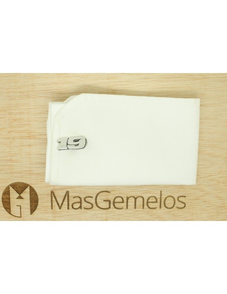 Gemelli da polso di alta qualità in argento 925, numero 19, design per