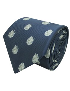 Star Wars millenary falcon tie navy blue