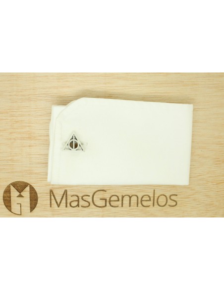 Gemelos de camisa Harry Potter Reliquias de la muerte Plata de Ley 925