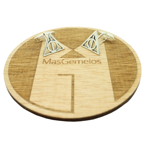 Harry Potter Deathly Hallows Cufflinks Sterling Silver 925 PREMIUM