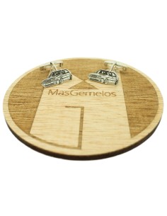 Boutons de manchette personnalisés en argent 925 Golf GTI classic 2