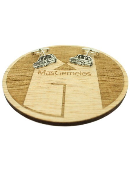Boutons de manchette personnalisés en argent 925 Golf GTI classic