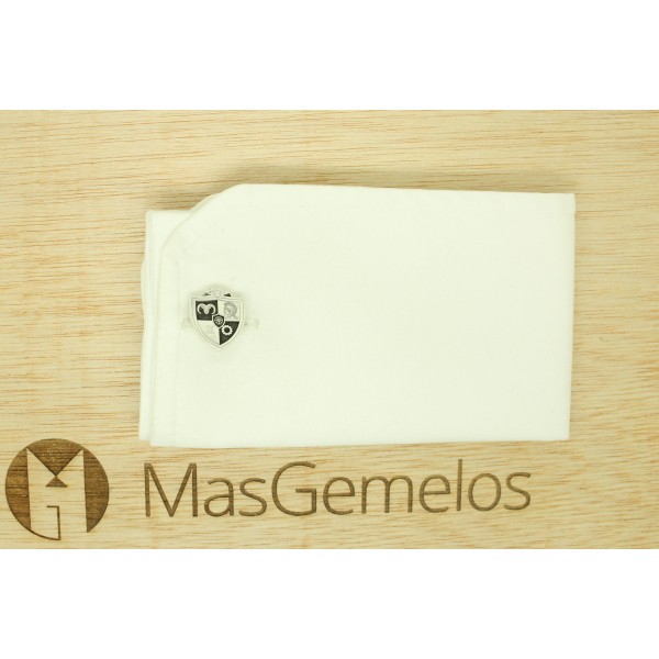 Customized 925 silver cufflinks with fraternity crest