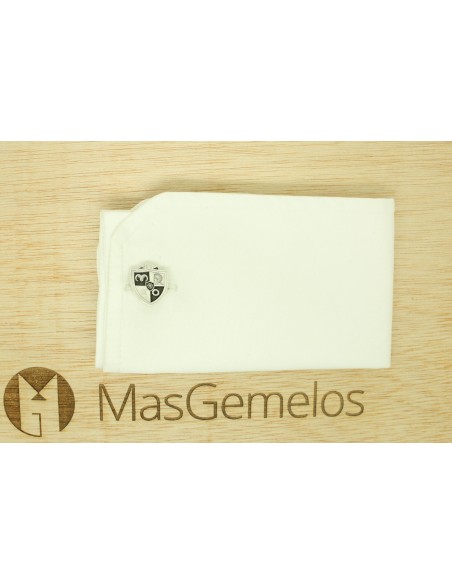 Customized 925 silver cufflinks with fraternity crest