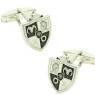 Boutons de manchette personnalisés en argent 925 avec blason de frater