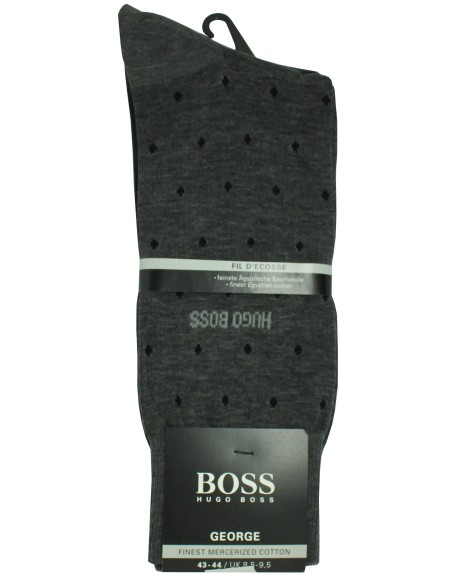 calcetines Hugo Boss gris con puntos negros - HUGO BOSS original