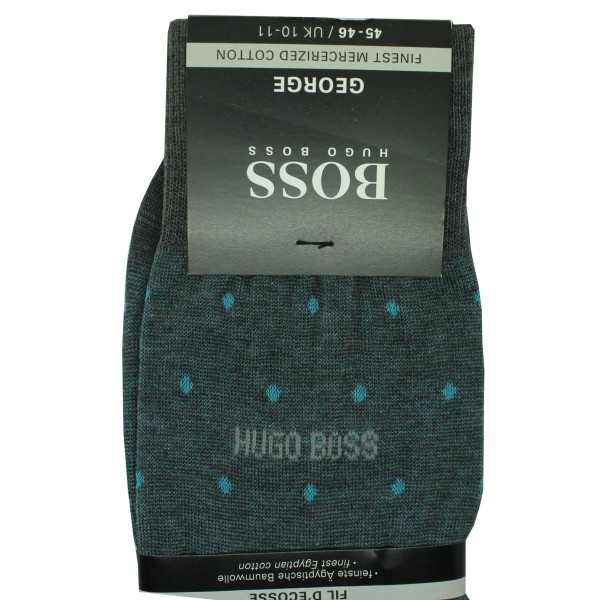 calcetines Hugo Boss gris con puntos negros - HUGO BOSS original