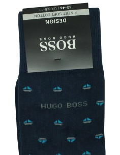 توأم هوغو بوس roundel أزرق بحري أنيق - plated by hugo boss men