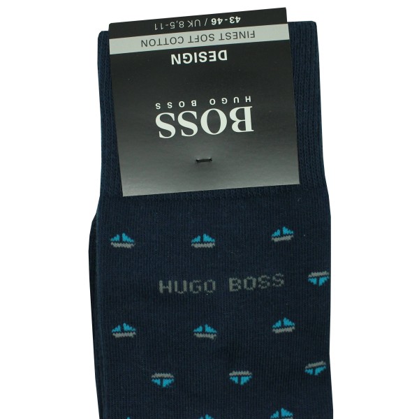 توأم هوغو بوس roundel أزرق بحري أنيق - plated by hugo boss men