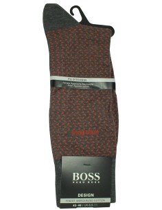 Hugo Boss grey socks with red stripes - Original HUGO BOSS 2