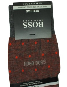 Hugo Boss graue Socken mit roten Punkten - Original HUGO BOSS
