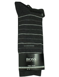 Calzini grigi con righe confezione da 2 Hugo Boss - HUGO BOSS original 2