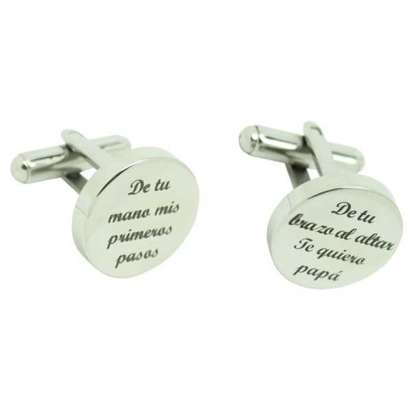Cufflinks for a shirt personalized with from your hand, my first steps
